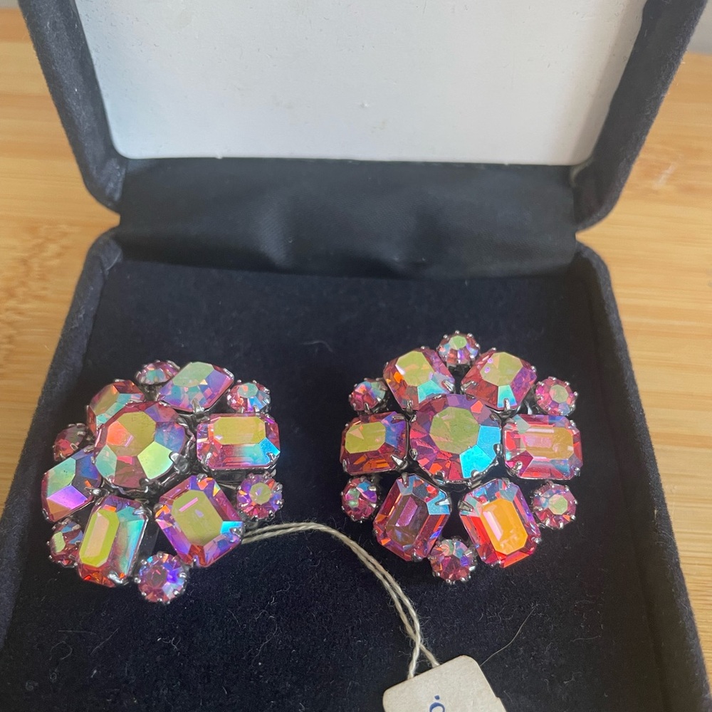 Albert Weiss Multicolor Crystal Earrings